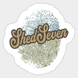 Shed Seven Fingerprint Sticker